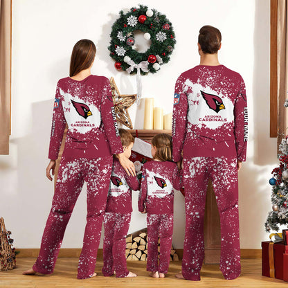 Arizona Cardinals Football Pajamas Custom Your Name, Sport Team Pajamas Set Gift for Fans ETUA-09263699