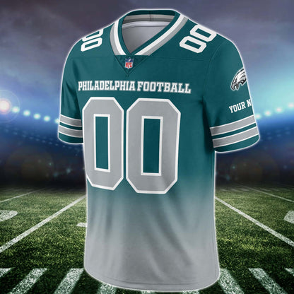 Philadelphia Eagles Vneck Football Jersey Custom Name and Number, Football Team Gift for Fans ETUA-10023785