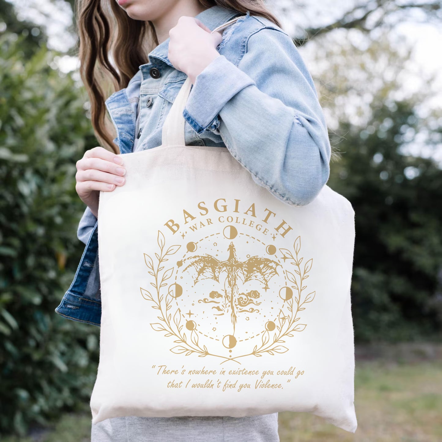 Basgiath War College Tote Bag – Fourth Wing Inspired