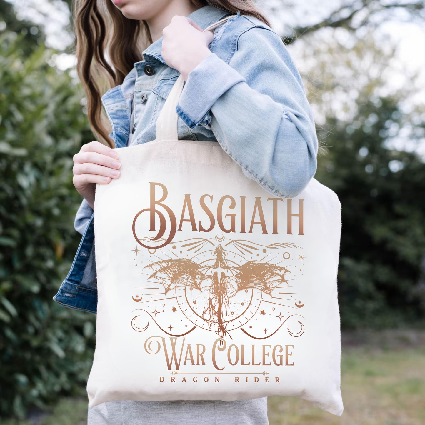 Basgiath War College Tote Bag – Dragon Rider Aesthetic