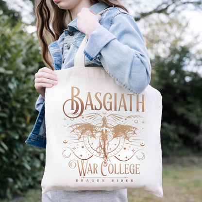 Basgiath War College Tote Bag – Dragon Rider Aesthetic