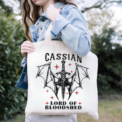 Cassian Tote Bag – Lord of Bloodshed ACOTAR Warrior Gift