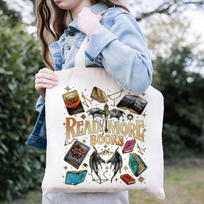 Read More Books Tote – Fantasy Dragon Wings Book Bag