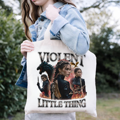 Violent Little Thing Tote – Fourth Wing Violet Design