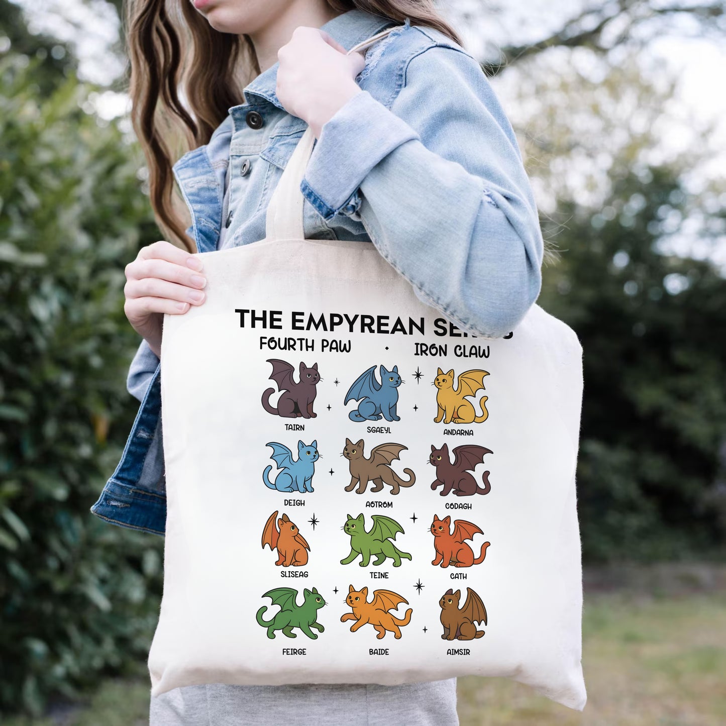 Empyrean Series Tote Bag – Fourth Wing Dragon Squad