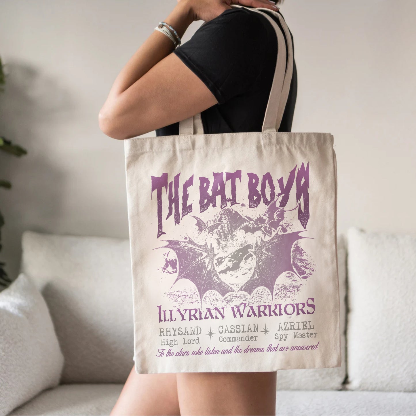 The Bat Boys Tote Bag – ACOTAR Illyrian Warriors