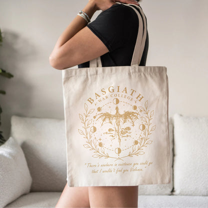 Basgiath War College Tote Bag – Fourth Wing Inspired