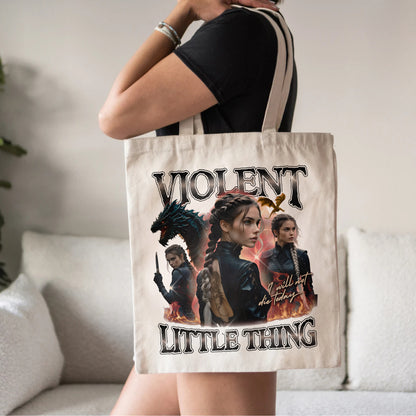 Violent Little Thing Tote – Fourth Wing Violet Design