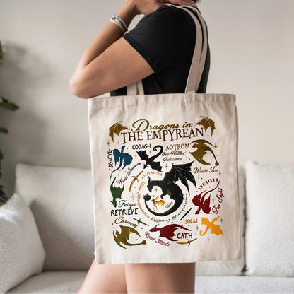 Fourth Wing Dragon Tote Bag – Empyrean Guide