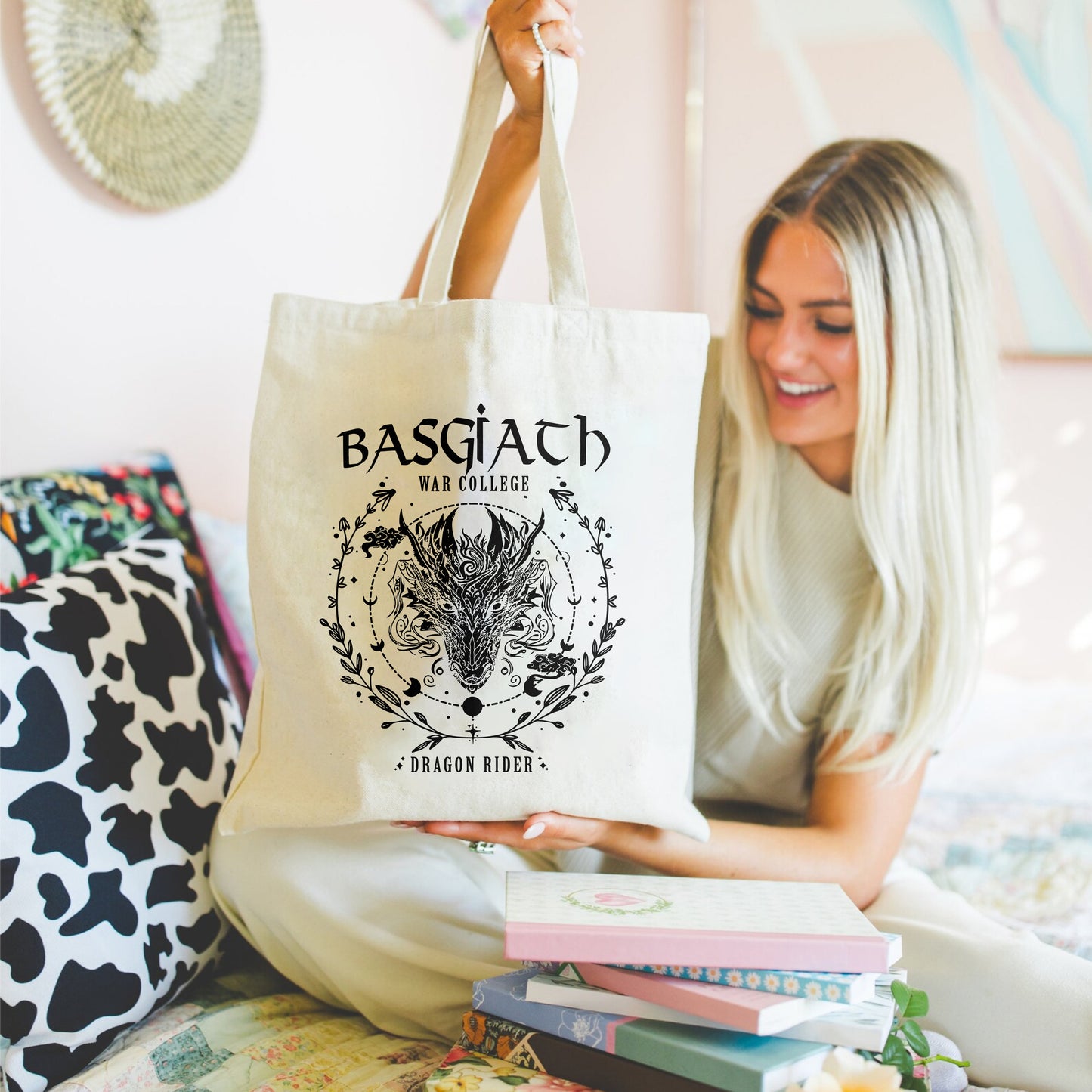 Basgiath Dragon Rider Tote Bag – Fourth Wing Aesthetic
