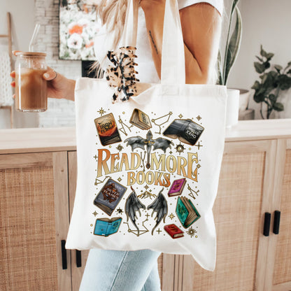 Read More Books Tote – Fantasy Dragon Wings Book Bag