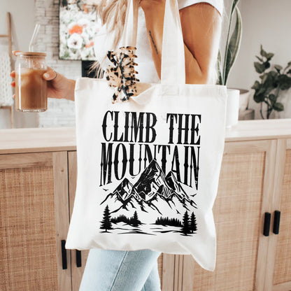 Climb the Mountain Tote – Valkyrie-Inspired Bookish Bag