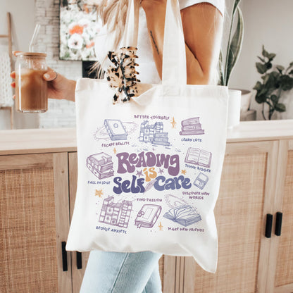 Reading Is Self-Care Tote – Book Lover Gift