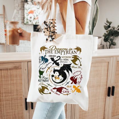 Fourth Wing Dragon Tote Bag – Empyrean Guide