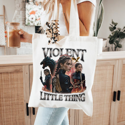Violent Little Thing Tote – Fourth Wing Violet Design