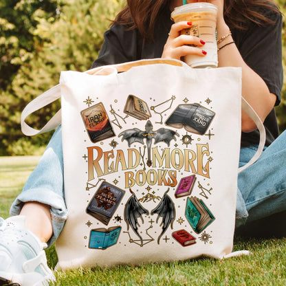 Read More Books Tote – Fantasy Dragon Wings Book Bag