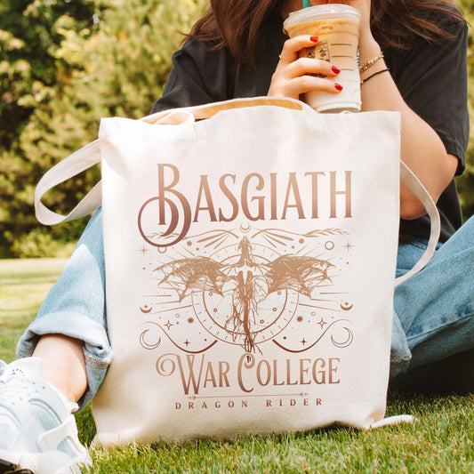 Basgiath War College Tote Bag – Dragon Rider Aesthetic