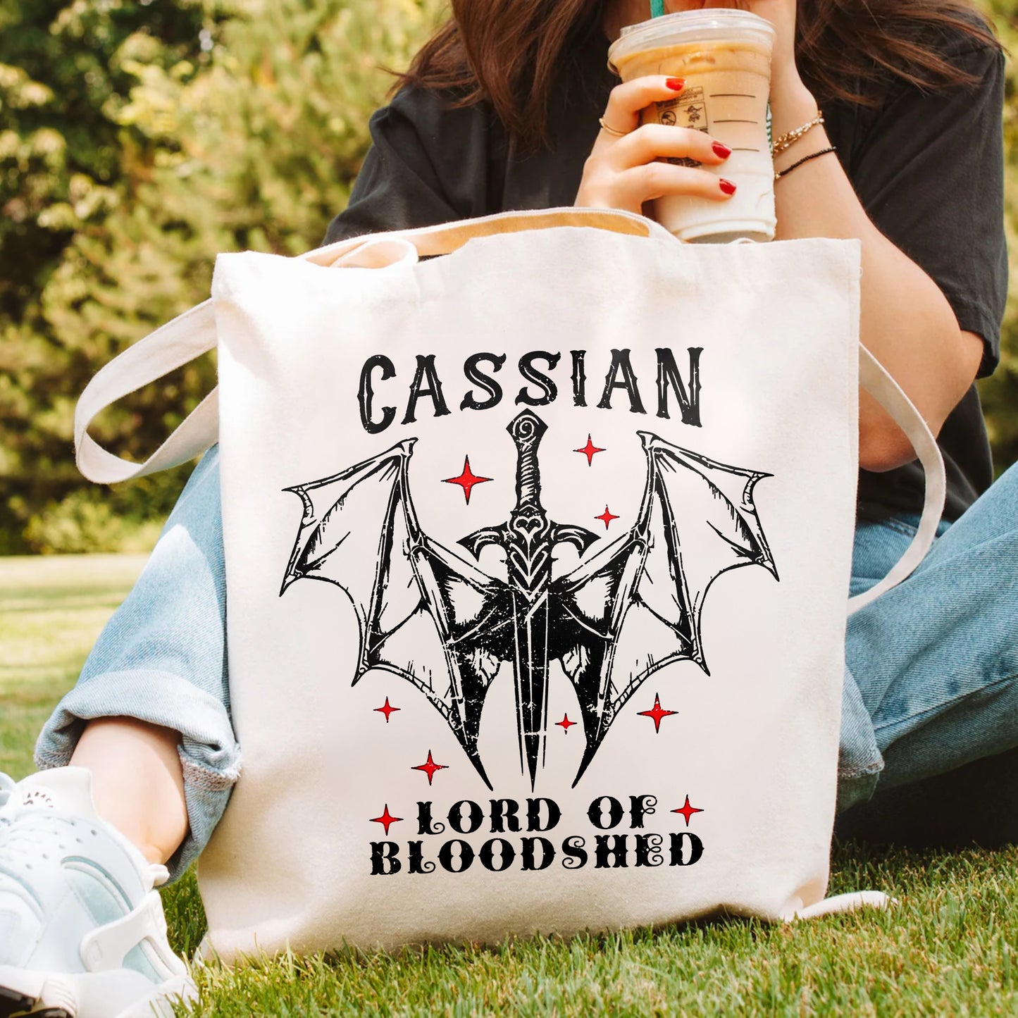 Cassian Tote Bag – Lord of Bloodshed ACOTAR Warrior Gift