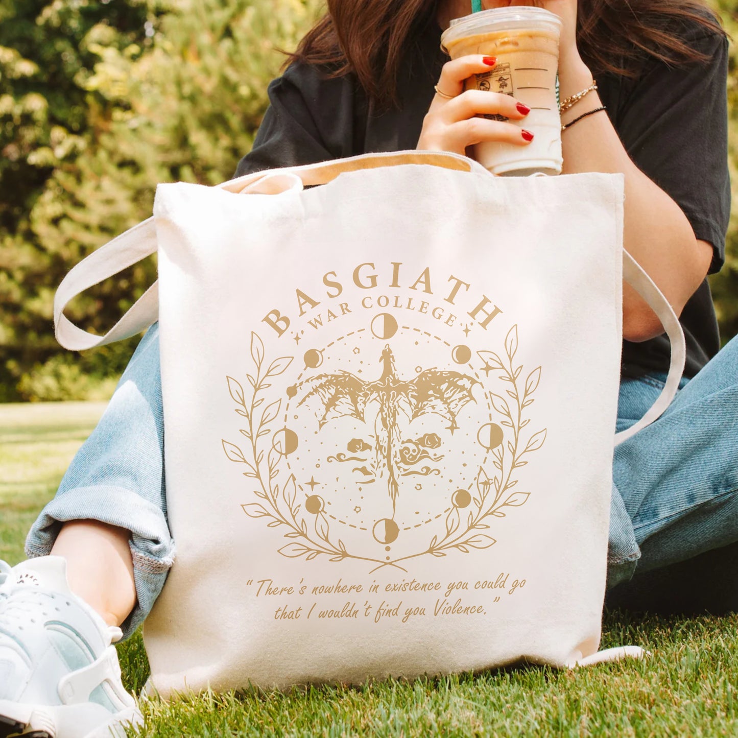 Basgiath War College Tote Bag – Fourth Wing Inspired