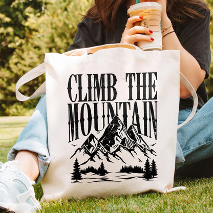 Climb the Mountain Tote – Valkyrie-Inspired Bookish Bag