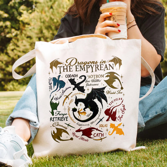 Fourth Wing Dragon Tote Bag – Empyrean Guide