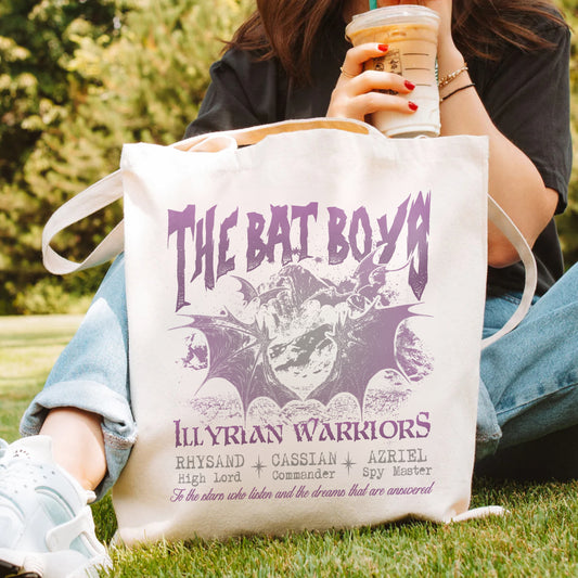 The Bat Boys Tote Bag – ACOTAR Illyrian Warriors