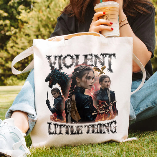 Violent Little Thing Tote – Fourth Wing Violet Design