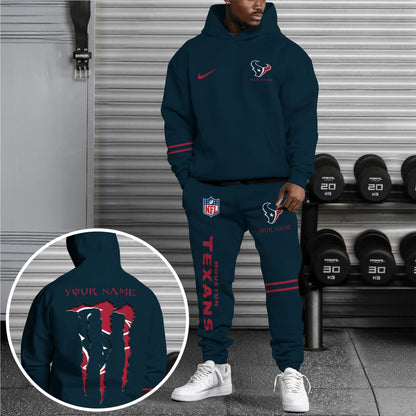 Houston Texans Combo Custom Hoodie And Sweatpants, Gift For Sport Fans ETRG-62589