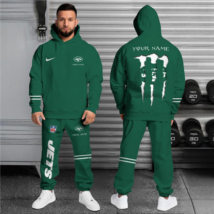 New York Jets Combo Custom Hoodie And Sweatpants, Gift For Sport Fans ETRG-62589