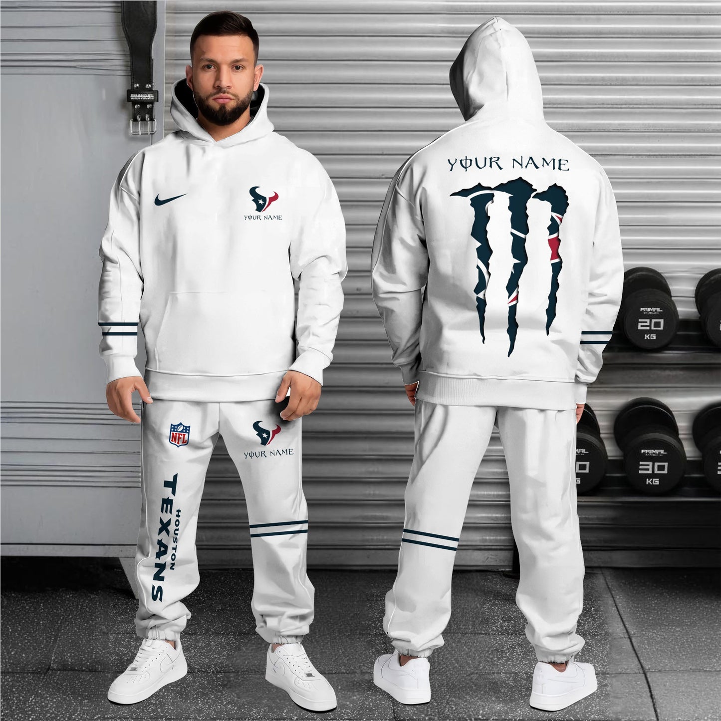 Houston Texans Combo Custom Hoodie And Sweatpants, Gift For Sport Fans ETRG-62589