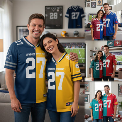 House Divided Vneck Football Jersey Custom Any Teams, Custom Name, Number And Team, House Divided Football Gift ETRG-08253279