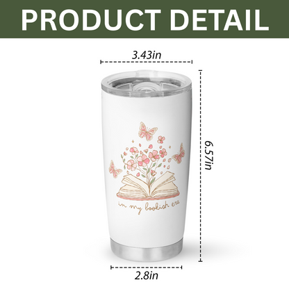 In My Bookish Era Tumbler – Stainless Steel, Reader Gift