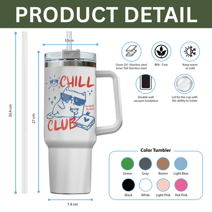 Chill Club Bookish Tumbler