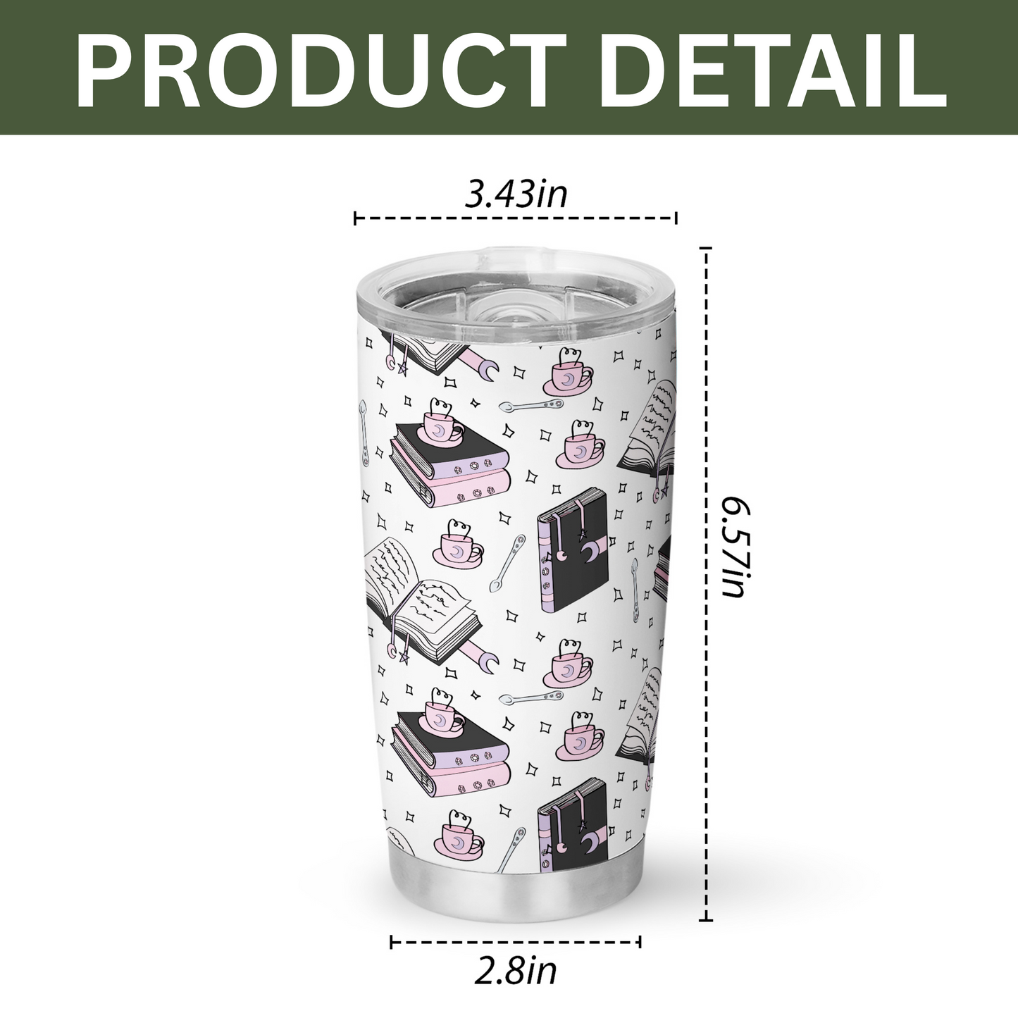 Romantasy Books & Coffee Tumbler