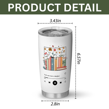 Just One More Chapter Bookish Tumbler