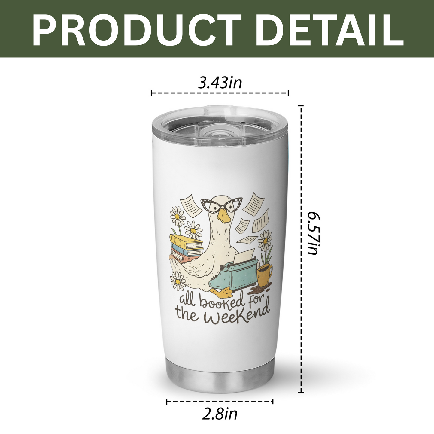 All Booked for the Weekend Tumbler