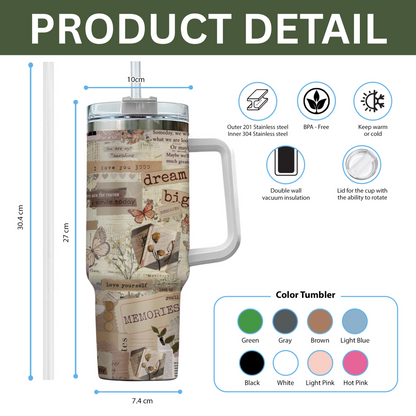 Dream Big Memories Stainless Steel Tumbler