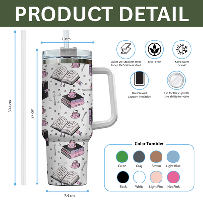 Romantasy Books & Coffee Tumbler