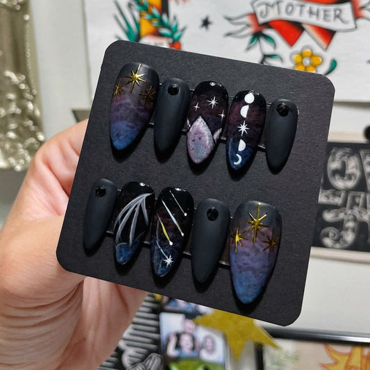 Official Starfall ACOTAR Press On Nails | Night Court Velaris Set