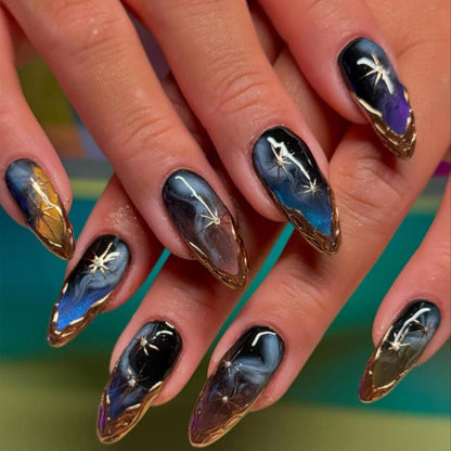 ACOTAR Starfall Galaxy Nails | Night Court Inspired Press Ons